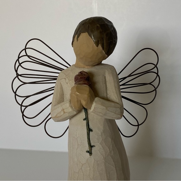 Willow Tree “Loving Angel" DEMDACO 2002 Susan Lordi Figurine Angelic Flower EUC - Picture 2 of 11